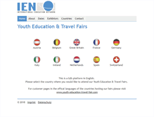Tablet Screenshot of education-travel-fair.com